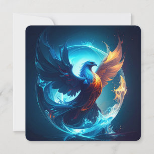 Mystical Scorpio Phoenix Rebirth Art Card