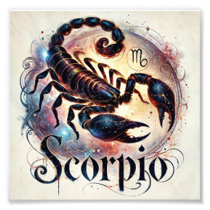 Mystical Scorpio Zodiac Art Photo Print