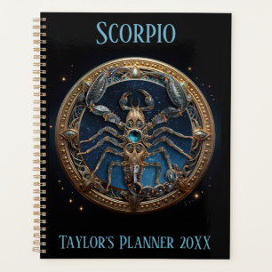 Mystical Scorpio Zodiac Artwork  Planner