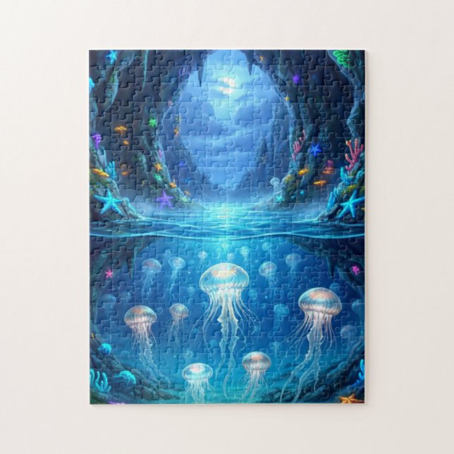 Mystical Sea Creature Cave Jigsaw Puzzle (Vertical)