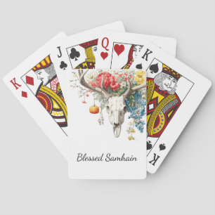 Mystical Seasons   Samhain Witchy Design Playing Cards