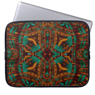 Mystical Shaman Earth Energy Geometric Art Laptop Sleeve