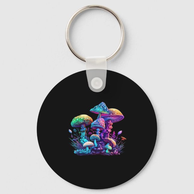 Mystical Shroom - Whimsigoth And Witchcore Wonderl Keychain (Front)