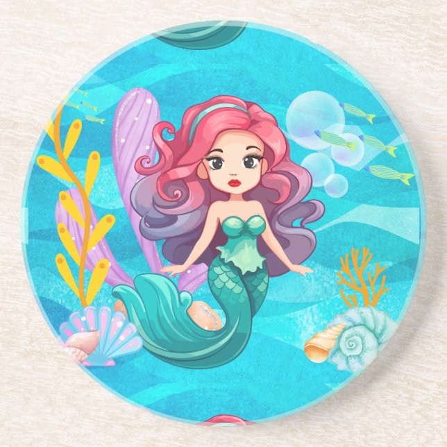 Mystical siren Design Coaster (Front)