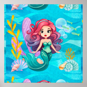 Mystical siren Design Poster