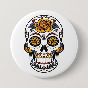 Mystical Skull 3 Inch Round Button