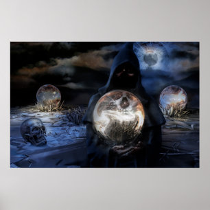 Mystical Skulls Poster