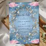 Mystical Sparkly sky Save The Date Invitation<br><div class="desc">Elegant,  modern,  and delicate Mystical Sparkly sky Save The Date wedding invitation that you can customize with your info to make it furthermore special. The romantic minimalist design features lovely and elegant calligraphy on a Beautiful background with a clean and simple look.</div>