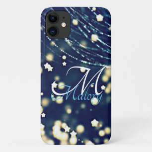 Mystical Stars Monogram Sparkle Personalized       iPhone 11 Case
