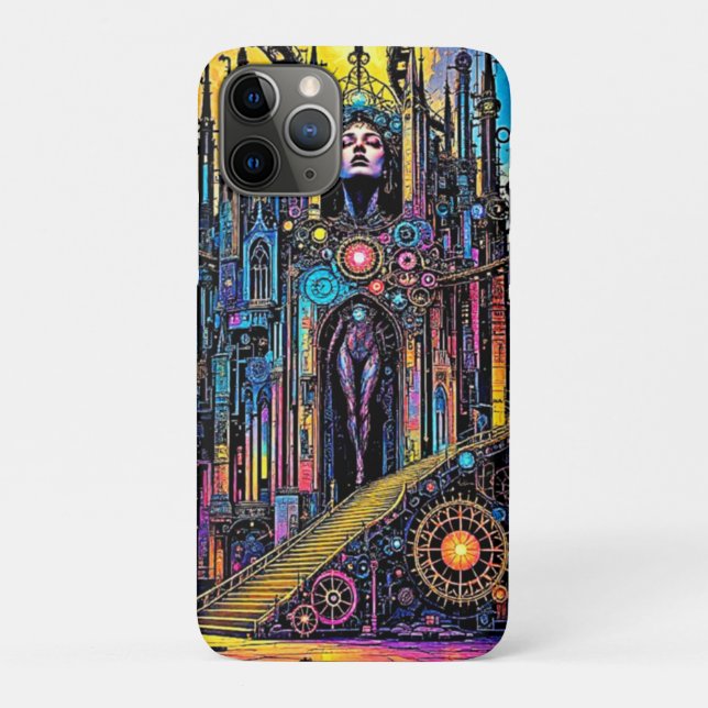 Mystical Steampunk Cathedral Case-Mate iPhone Case (Back)