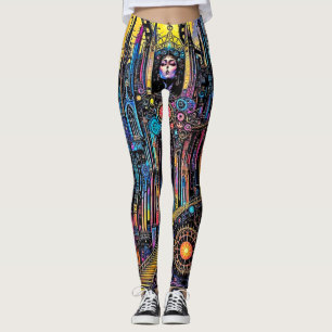 Mystical Steampunk Cathedral Leggings