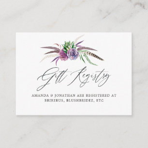 Mystical Succulents Bridal Shower Display Shower Enclosure Card