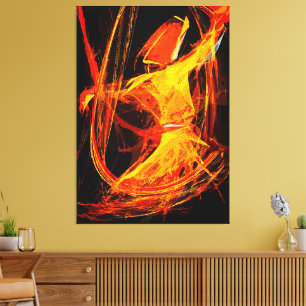 Mystical Sufi Whirling Dervish – Abstract Art Canvas Print