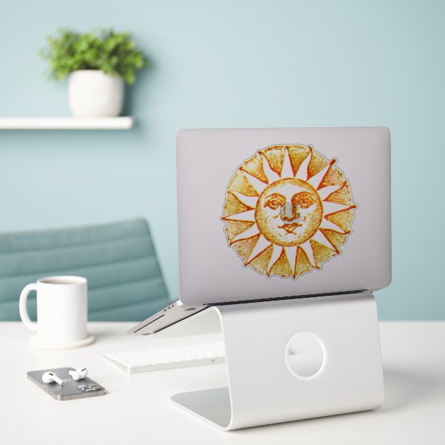 Mystical sun (Laptop On Desk)