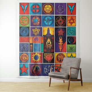 Mystical Symbology  Tapestry