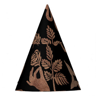 Mystical symbols: snake, sun, moon. party hat