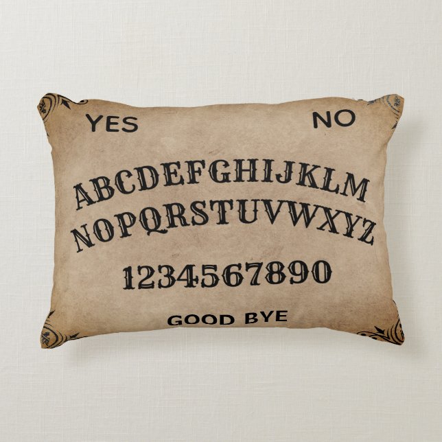 Mystical Talking Spirit Board Accent Pillow (Front)