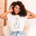 Mystical Tarot Card Bachelorette Party The Bride T-Shirt<br><div class="desc">This design features a mystical tarot card design with modern celestial fonts. See the entire collection for more matching items!</div>