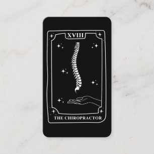 Mystical Tarot Card Black and White Chiropractor