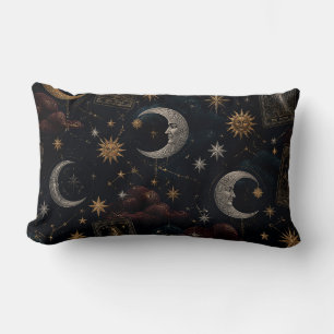 Mystical Tarot Moon Throw Pillow