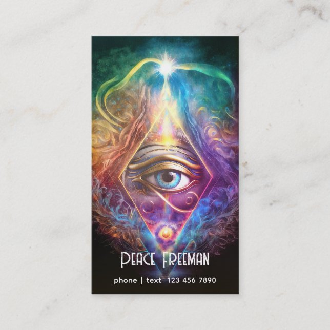 Mystical Third Eye, Spiritual Business Card (Front)