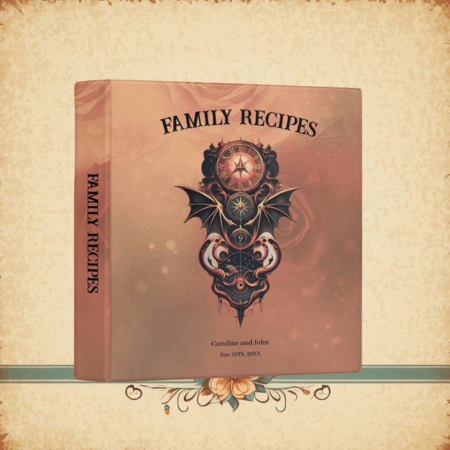 Mystical time travel with wings, steampunk watch.  binder (Creator Uploaded)