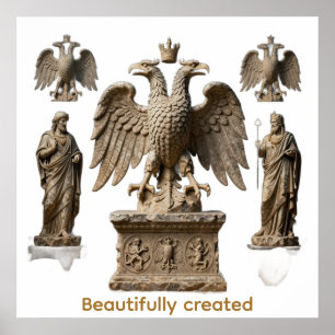 Mystical Totem of the Sacred Double-Headed Eagle R Poster