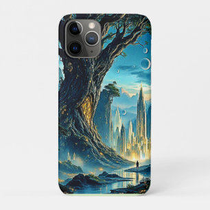 Mystical Tree City Dreamscape iPhone 11 Pro Case