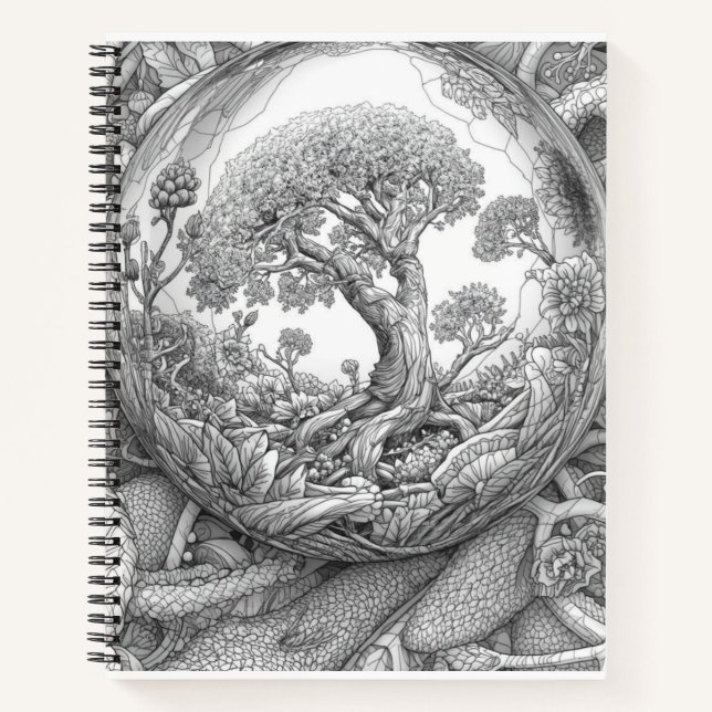 Mystical Tree Magic Sphere Journal (Devant)