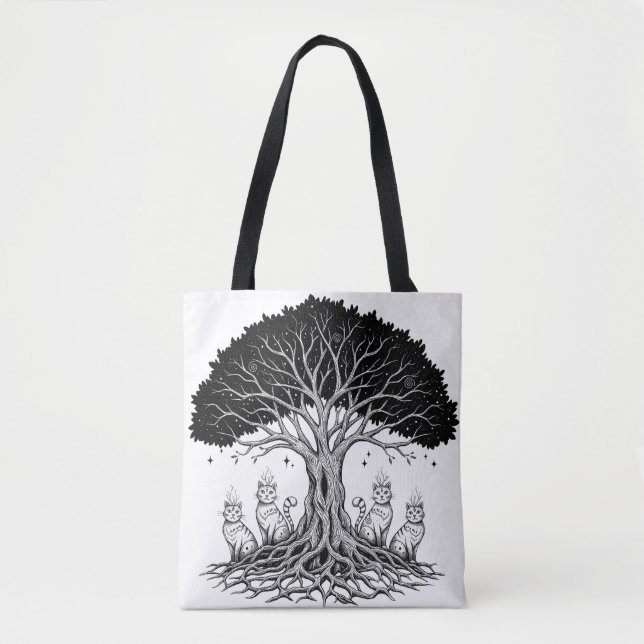 mystical tree of life  tote bag (Front)