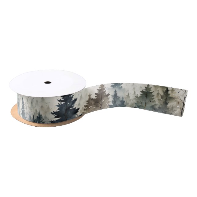 Mystical Trees Satin Ribbon (Spool)