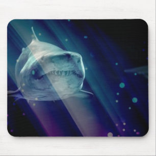 Mystical Underwater Shark Mouse Pad
