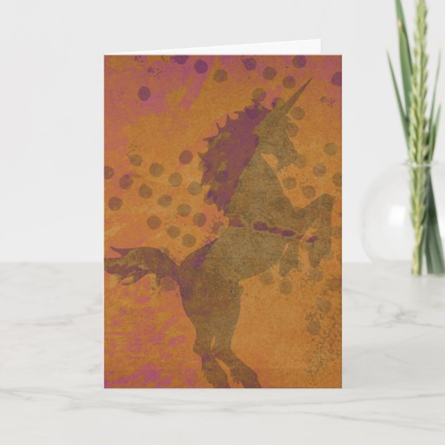 Mystical Unicorn Card (Front)