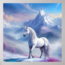 Mystical Unicorn in a Magical Fantasy Realm