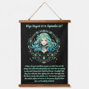 Mystical Virgo Zodiac Hanging Tapestry