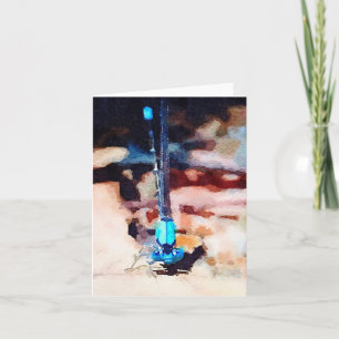 Mystical Waterlogue Damselfly Note Card