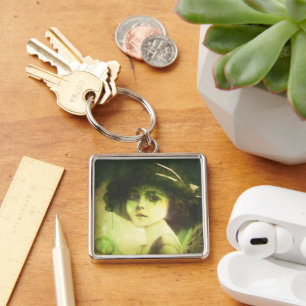 Mystical Willow Tree Fairy Fantasy Art Keychain