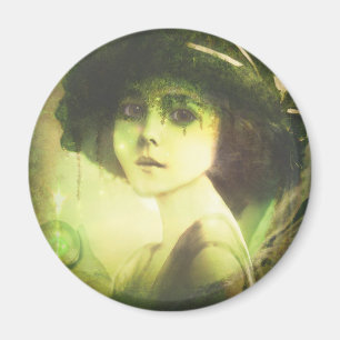 Mystical Willow Tree Fairy Fantasy Art Magnet