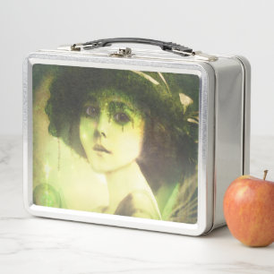 Mystical Willow Tree Fairy Fantasy Art Metal Lunch Box