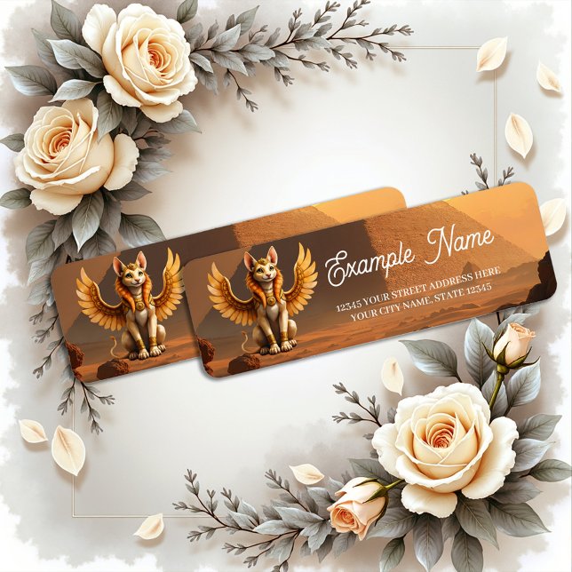 Mystical Winged Cat Sphinx - Art Imaginaire égypti (Créateur téléchargé)