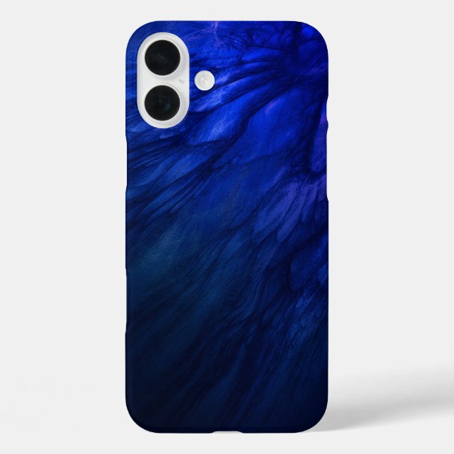 Mystical Wings with Deep Blue Feathers Case-Mate iPhone Case (Back)