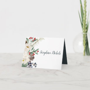 Mystical Winter - Custom thank you place card