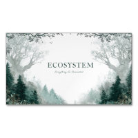 Mystical Winter Forest Bare Tree Icy Blue Rustic