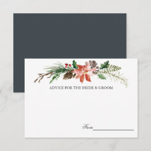 Mystical Winter    Wedding Advice Cards
