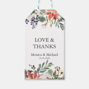 Mystical Winter   Wedding NAMES Thank You Favour Gift Tags