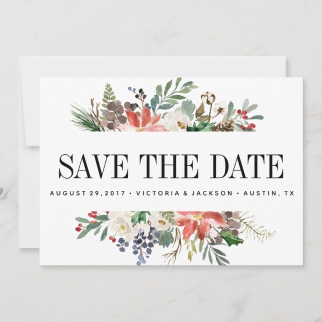 Mystical Winter | WEDDING Photo save the date (Front)
