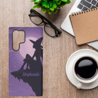 Mystical Witch Silhouette Under Moonlight Gift
