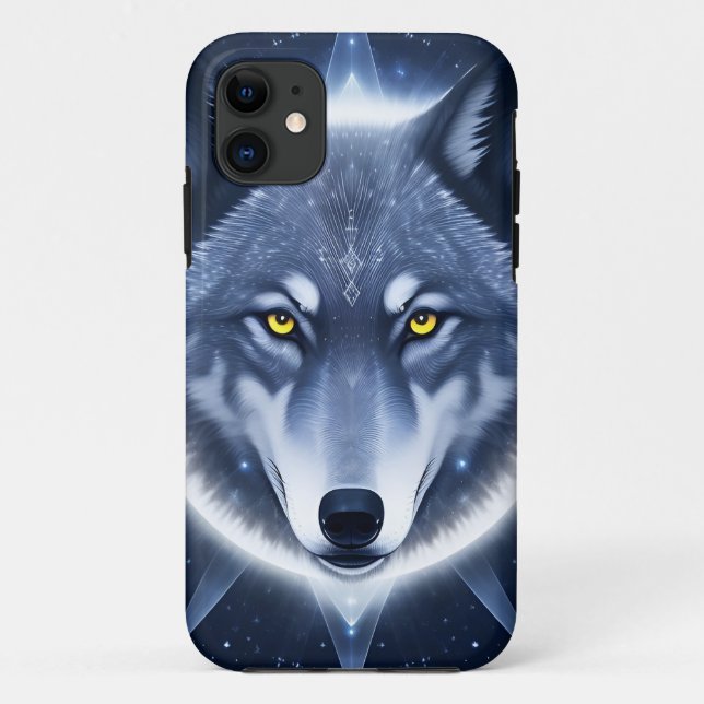 Mystical Wolf Portrait Art Case-Mate iPhone Case (Back)
