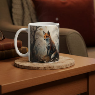 Mystical Woodland Fox Coffee Mug