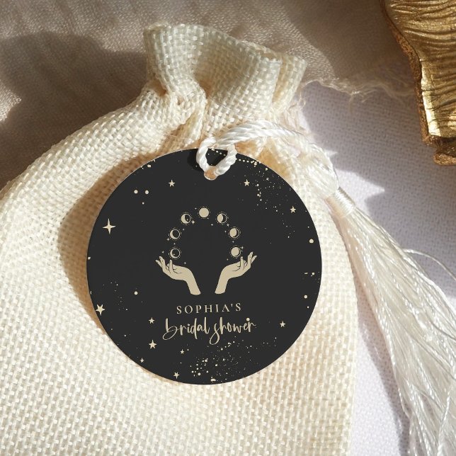 Mystical Zodiac Tarot Card Celestial Bridal Shower Favour Tags (Creator Uploaded)